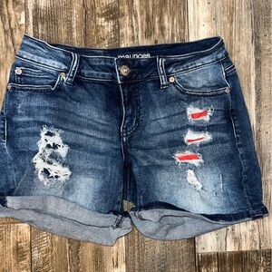 American Flag Jean shorts